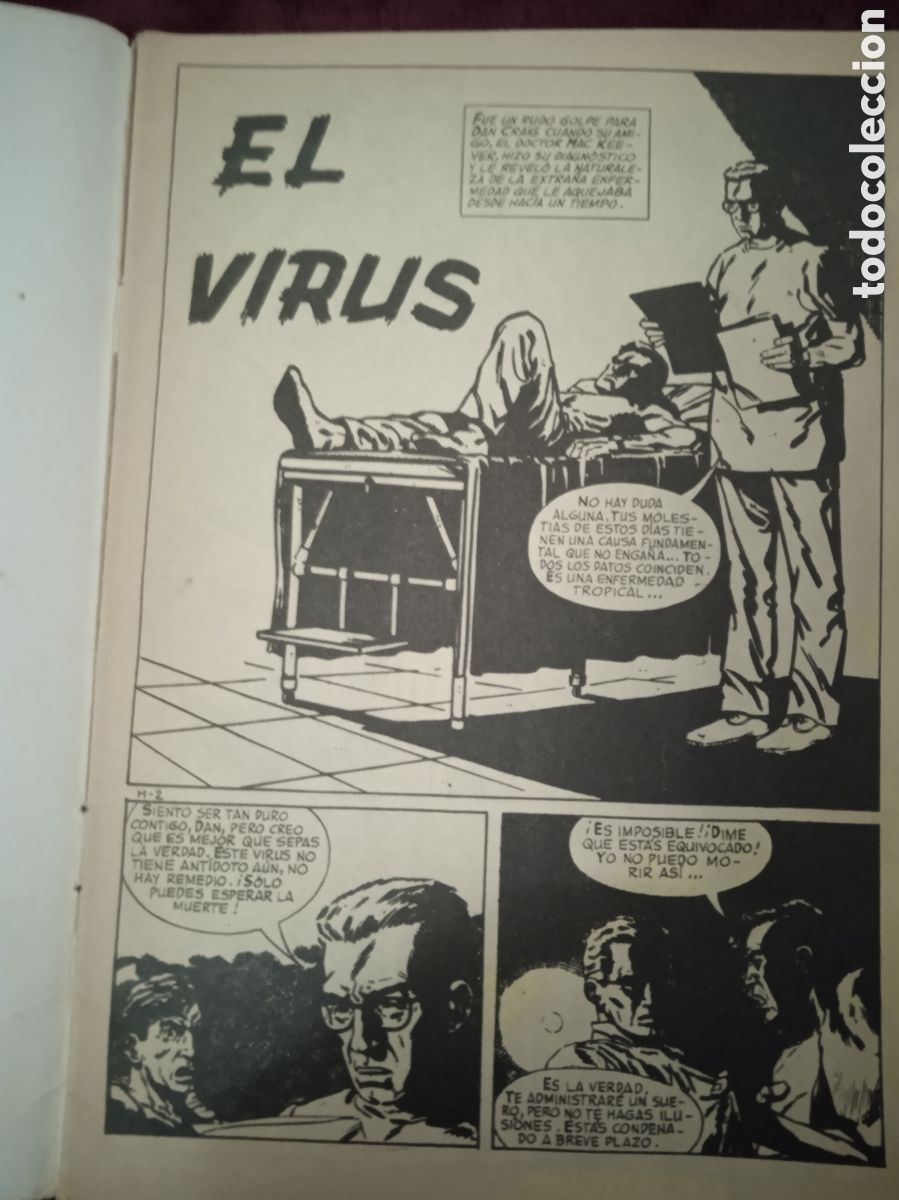 Tebeos: HISTORIAS PARA NO DORMIR N&ordm; 2 EL VIRUS -ED. EDICIONES SEMIC - Foto 2