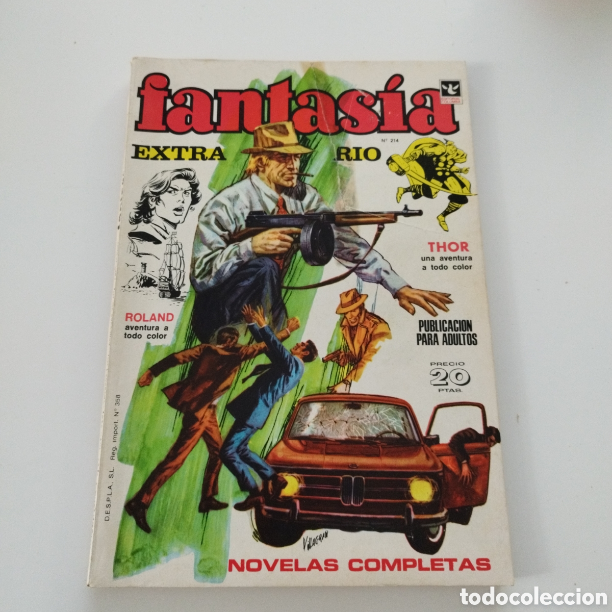 Livros de Banda Desenhada: FANTASIA EXTRAORDINARIO / # 214 / EDITORIAL COLUMBA / 1972 / THOR / ROLAND