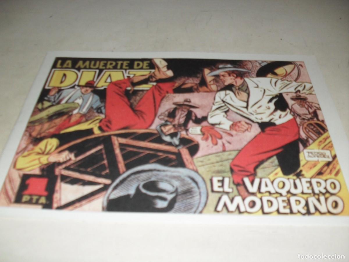 Tebeos: (FACSIMIL) EL VAQUERO MODERNO N&ordm; 9 LA MUERTE DE DIAZ,(DE 10).FAVENCIA,1950