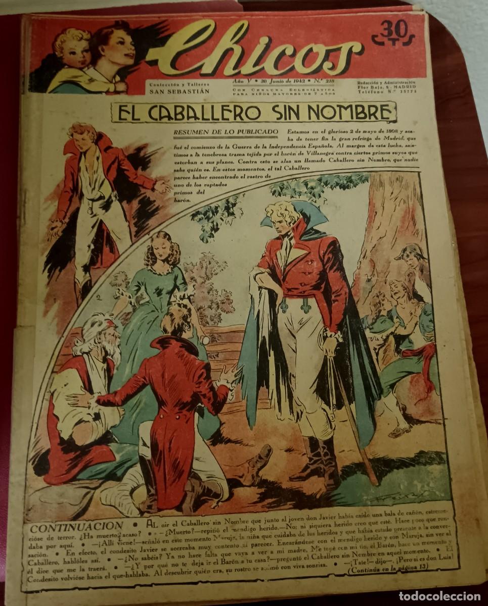 Tebeos: CHICOS A&Ntilde;O V 30 JUNIO 1942 N&ordm; 218 - Foto 1