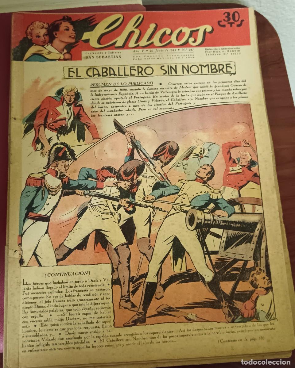 Tebeos: CHICOS A&Ntilde;O V 20 JUNIO 1942 N&ordm; 217 - Foto 1