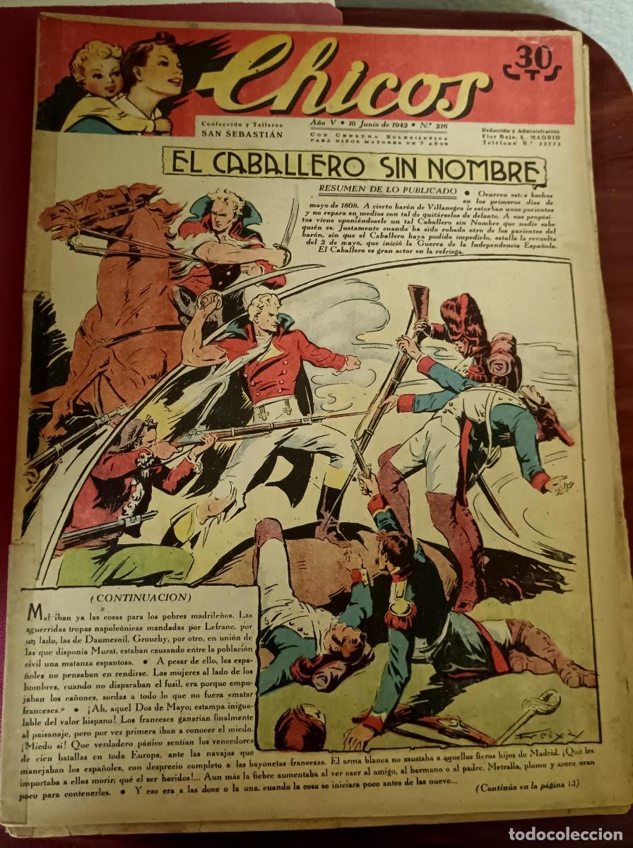 Tebeos: CHICOS A&Ntilde;O V 10 JUNIO 1942 N&ordm; 216 - Foto 1