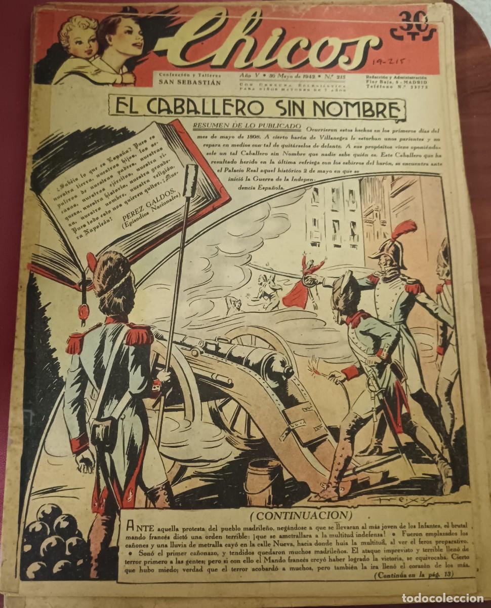 Tebeos: CHICOS A&Ntilde;O V 30 MAYO 1942 N&ordm; 215 - Foto 1