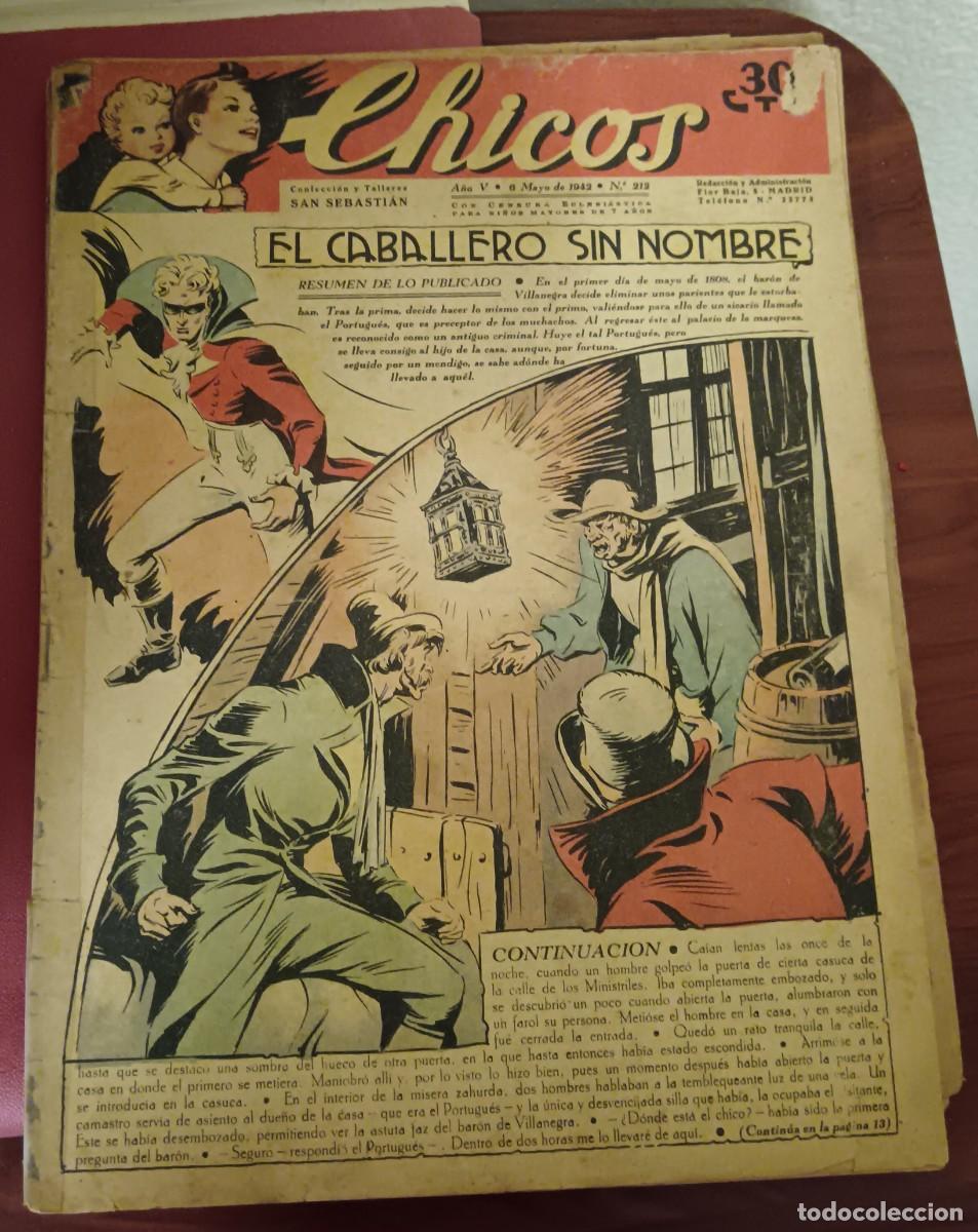 Tebeos: CHICOS A&Ntilde;O V 6 MAYO 1942 N&ordm; 212 - Foto 1