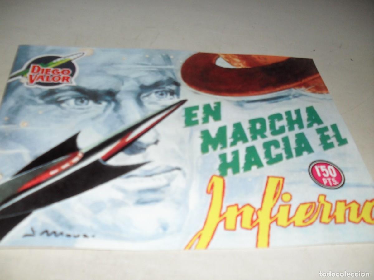 Comics: (FACSIMIL),DIEGO VALOR,2&ordf;SERIE,N&ordm; 12 EN MARCHA HACIA EL INFIERNO,(DE 44).CID,1957