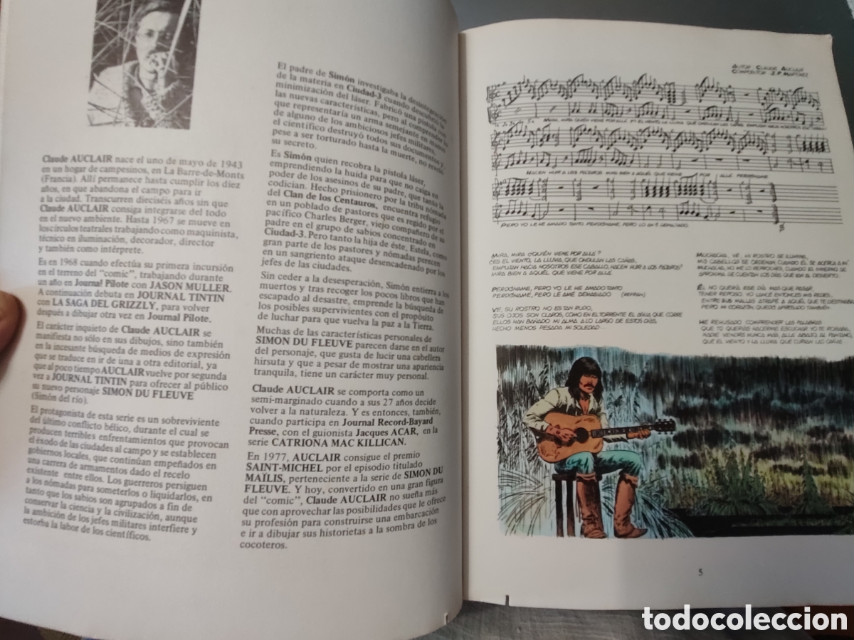 Tebeos: BALADA A MAILIS. SIMON, EL HOMBRE DE LOS R&Iacute;OS. C&oacute;mic. Claude Auclair. 1981. - Foto 4