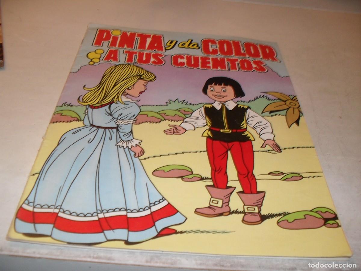 Tebeos: (USADO Y UN POCO PINTADO)PINTA Y DA COLOR A TUS CUENTOS.PRODUCCIONES EDITORIALES,30 PTAS DE PRECIO