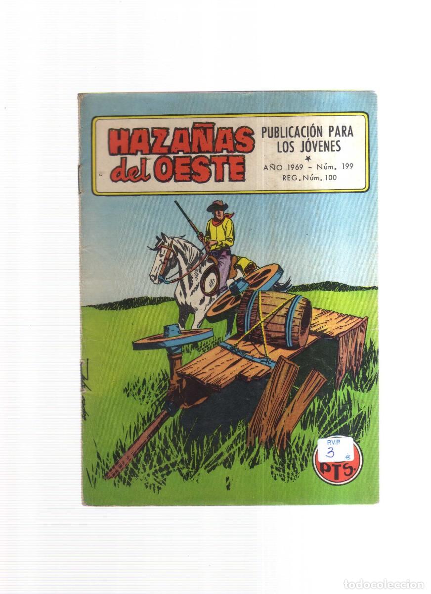 Tebeos: HAZA&Ntilde;AS DEL OESTE A&Ntilde;O 1969 N,199 PUBLICACION PARA JOVENES