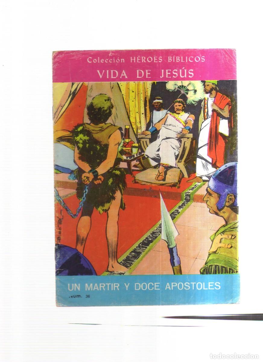 Tebeos: VIDA DE JESUS COLECCION HEROES BIBLICOS 17 EJEMPLARES - Foto 3