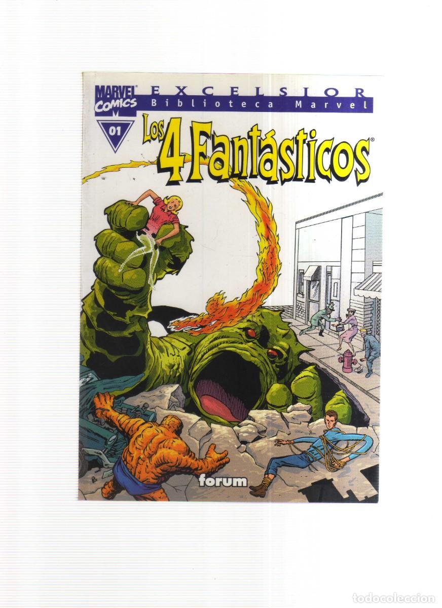 Tebeos: LOS 4 FANTASTICOS BIBLIOTECA MARVEL N,01 - Foto 1
