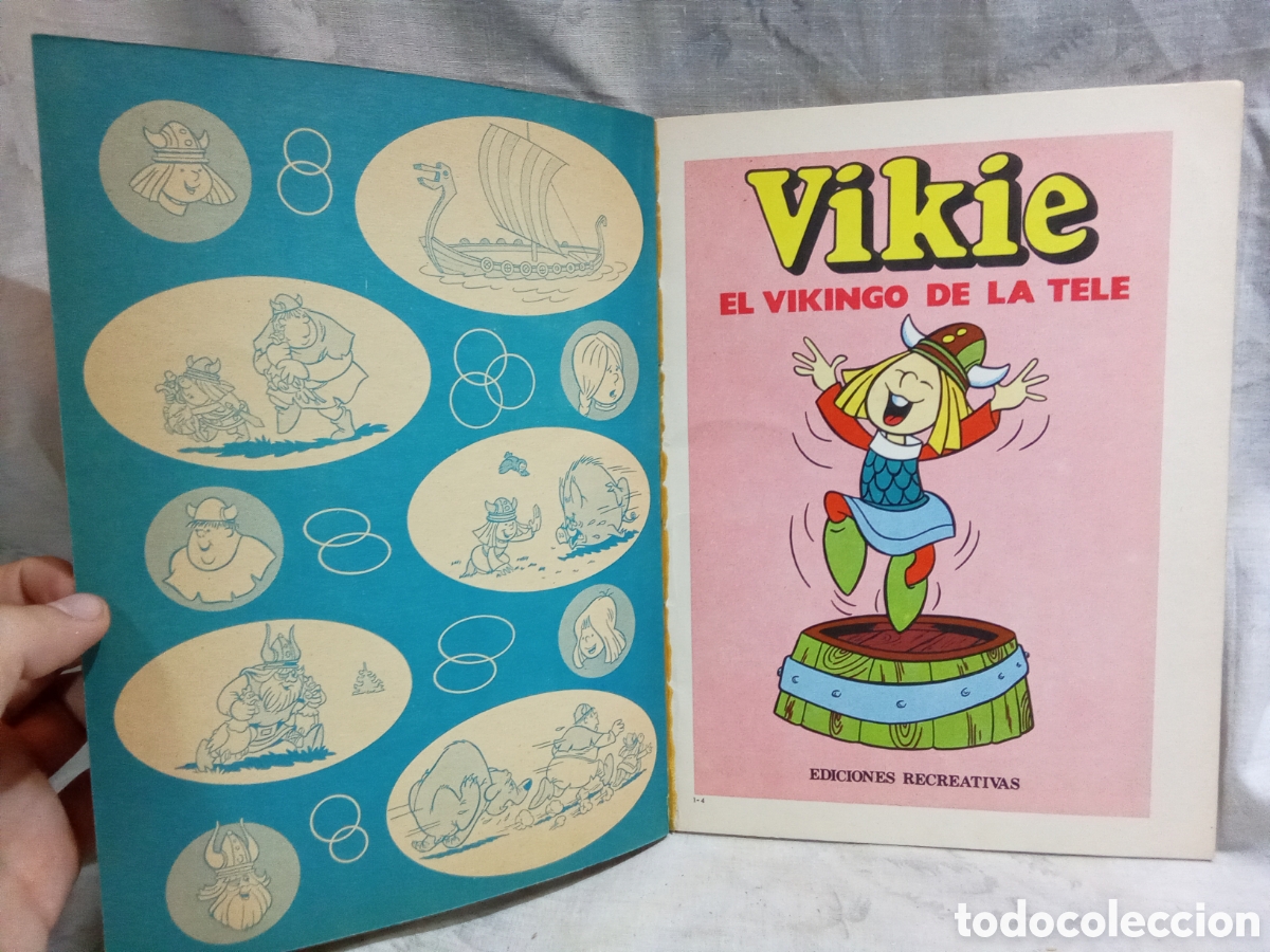 Tebeos: C&Oacute;MIC VIKIE N&deg; 4, A LA PESCA DE LA BALLENA, EDICIONES RECRETIVAS - Foto 2