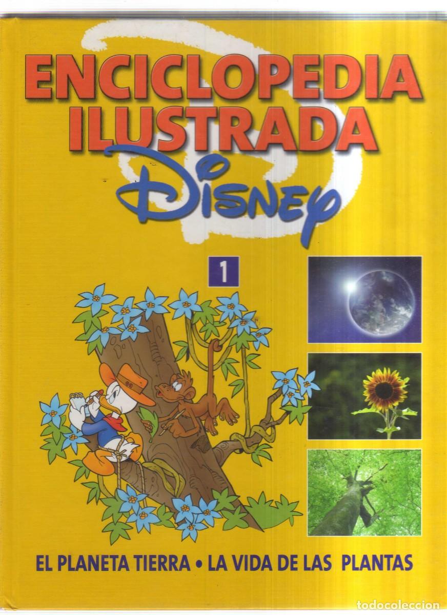 Tebeos: ENCICLOPEDIA ILUSTRADA DISNEY LOTE DE 4 TOMOS