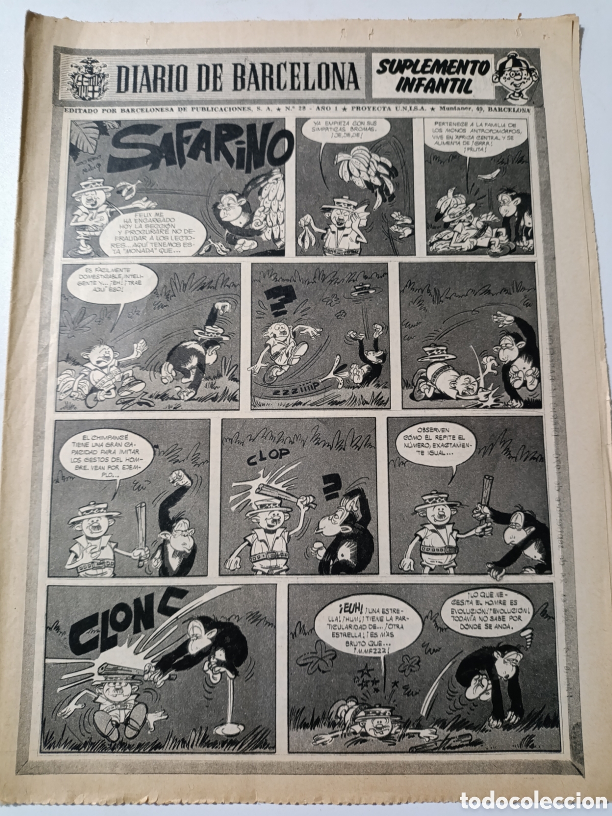 Tebeos: Suplemento infantil DIARIO DE Barcelona Num 28 - Foto 1