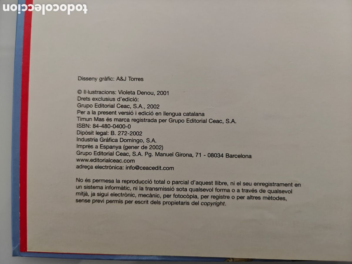 Tebeos: TEO VIATJA PER ESPANYA 2002 TIMUN VIOLETA DENOU CATAL&Aacute; - Foto 4