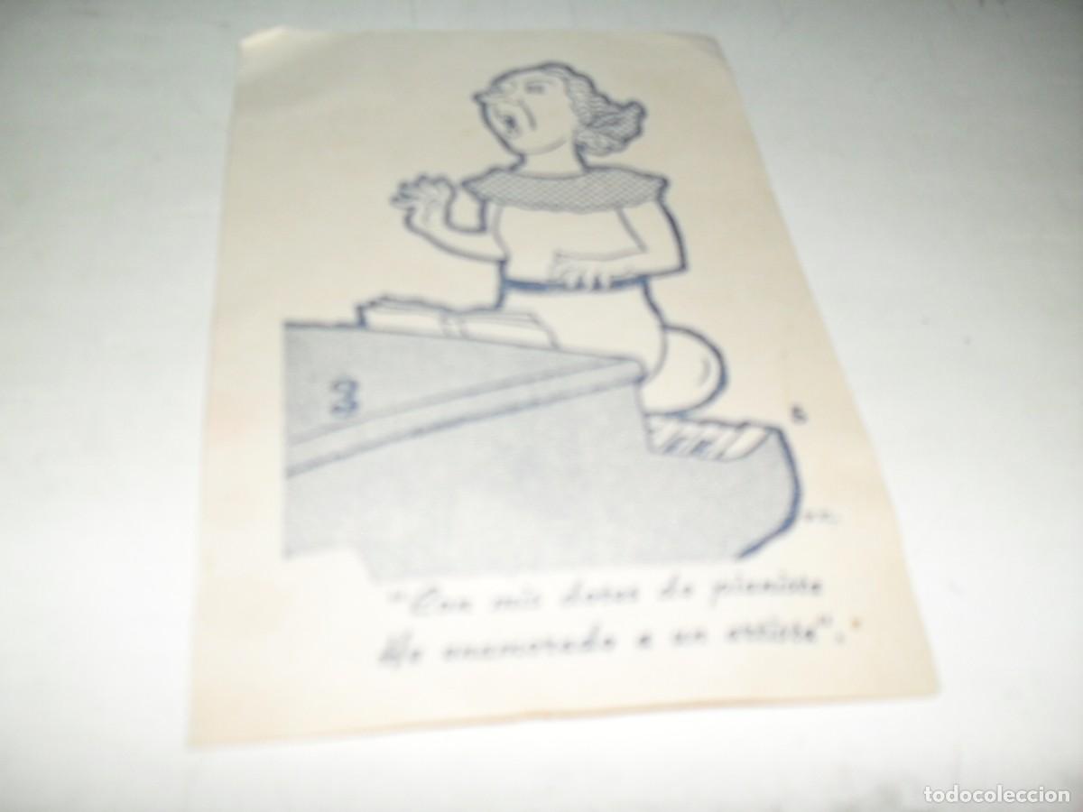 Comics: BELLO CHISTE,EN FORMATO POSTAL:CON MIS DOTES DE PIANISTA.A&Ntilde;OS 50