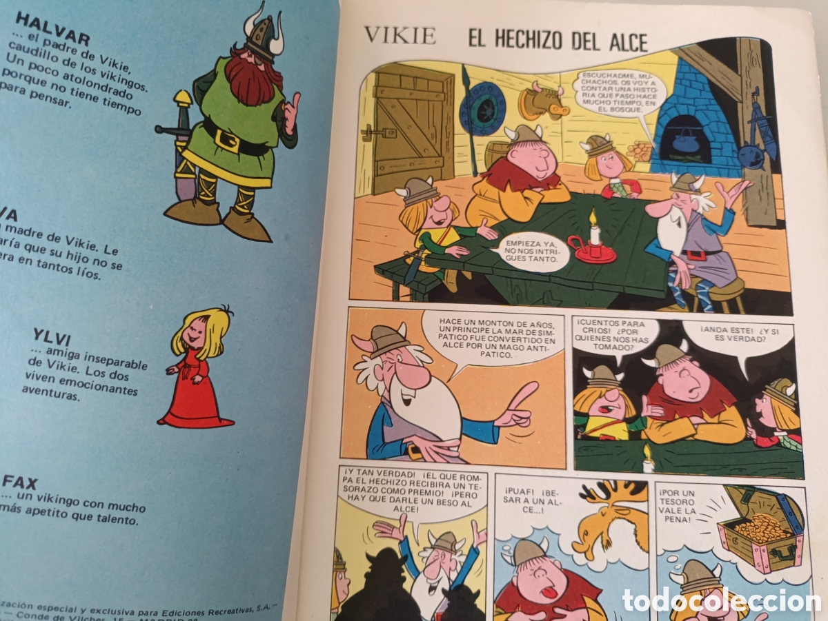 Tebeos: 2 tomos Vikie el Vikingo.a&ntilde;o 1975 NUM 3 Y 5 - Foto 3
