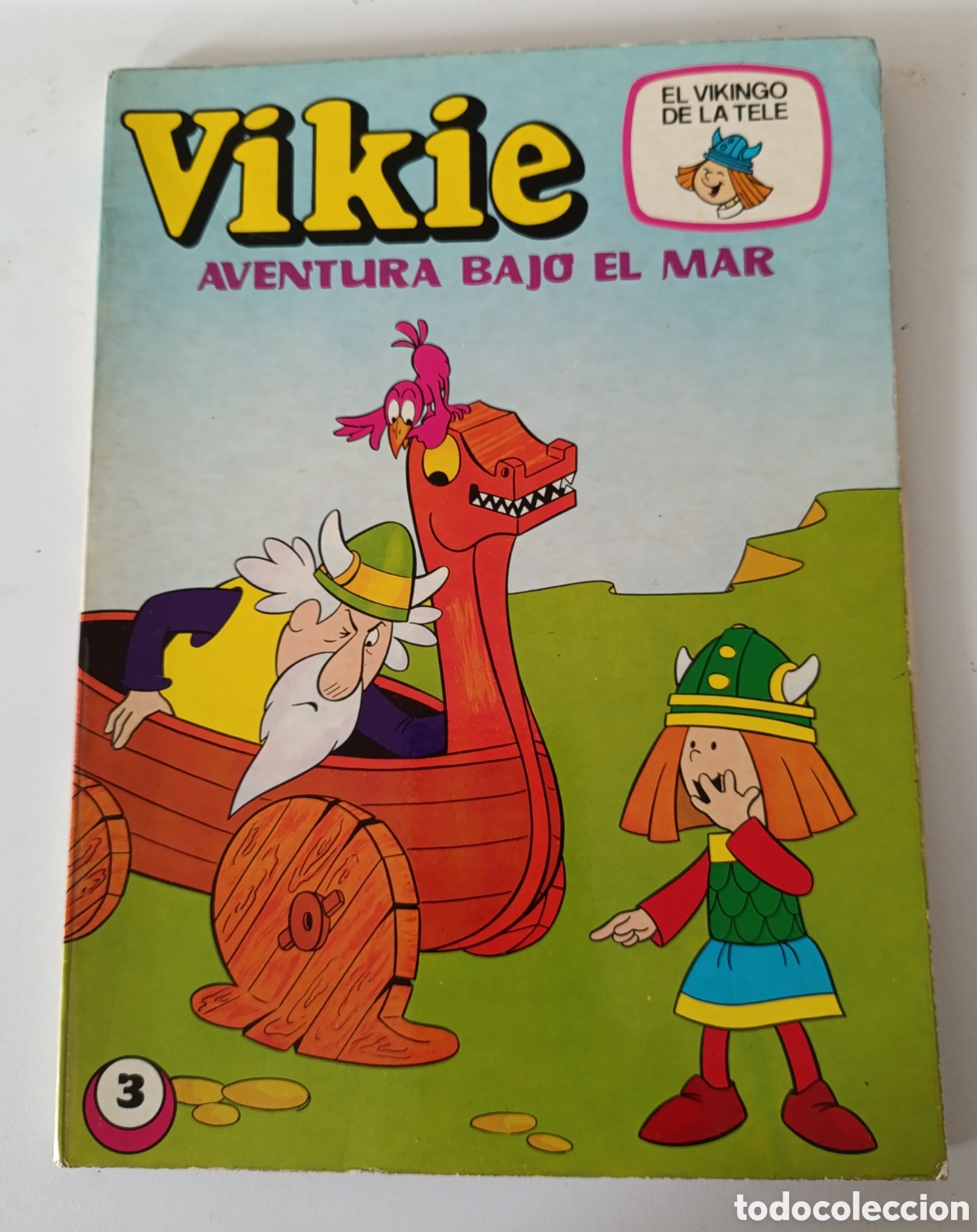 Tebeos: 2 tomos Vikie el Vikingo.a&ntilde;o 1975 NUM 3 Y 5 - Foto 4