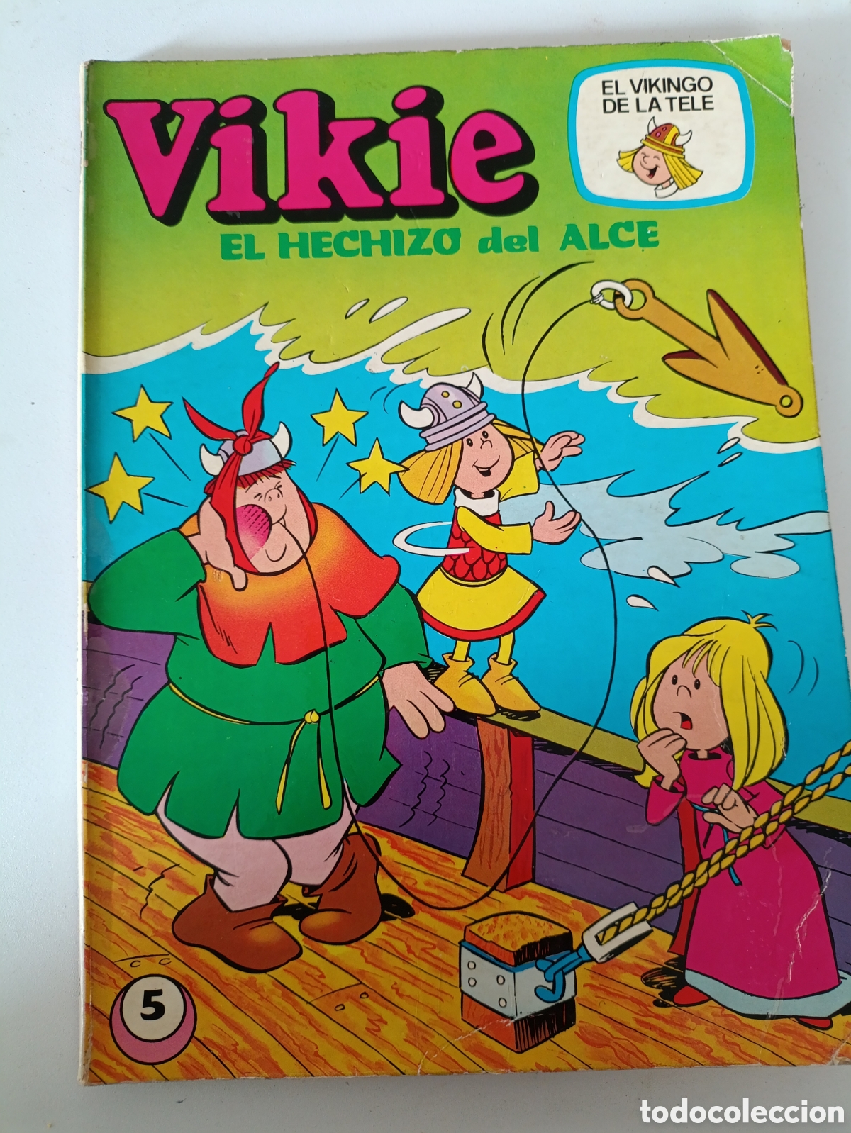 Tebeos: 2 tomos Vikie el Vikingo.a&ntilde;o 1975 NUM 3 Y 5 - Foto 5