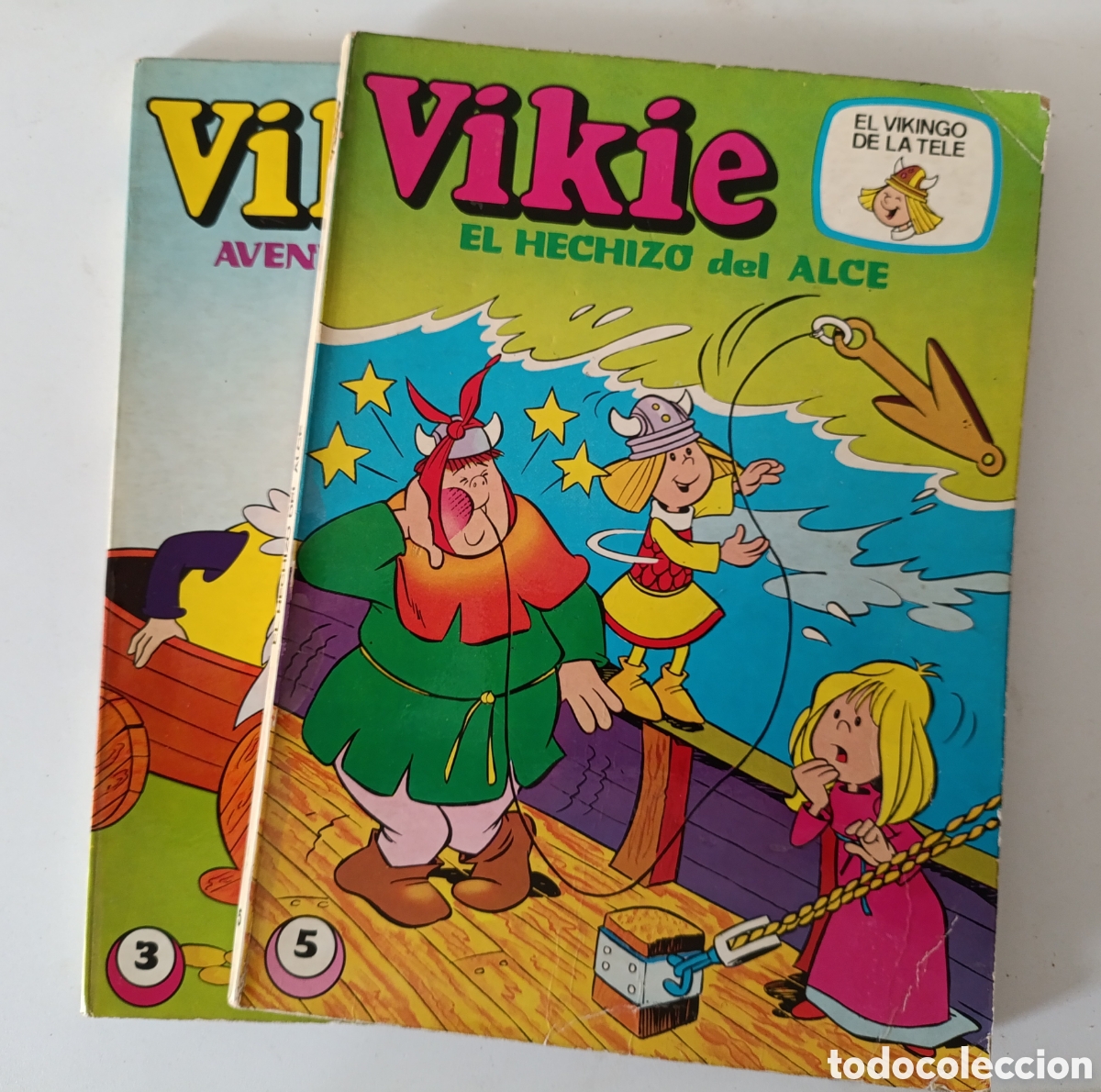 Tebeos: 2 tomos Vikie el Vikingo.a&ntilde;o 1975 NUM 3 Y 5 - Foto 1