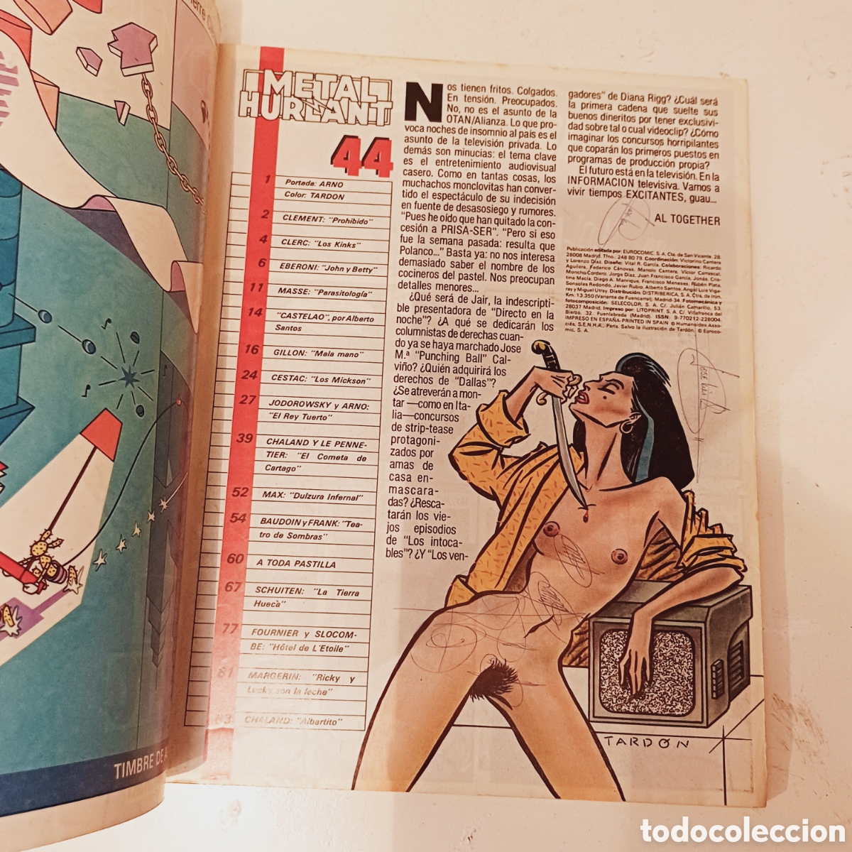 Tebeos: Comic METAL HURLANT N&deg; 44 Ediciones Eurocomic - Foto 4