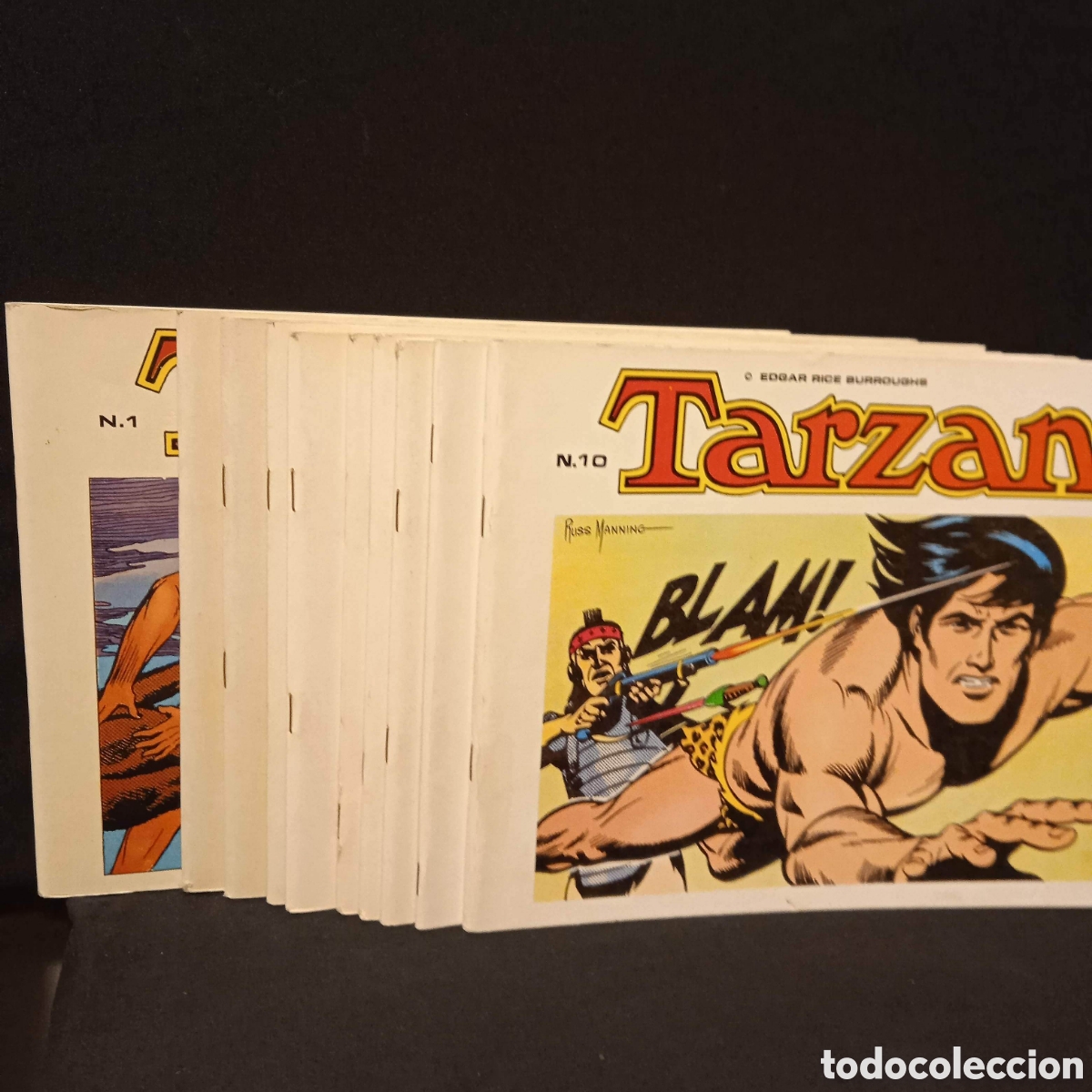 Tebeos: TARZAN DE RUSS MANNING - EDA B. O. (COMPLETA EN 10 N&ordm;S) - Foto 1