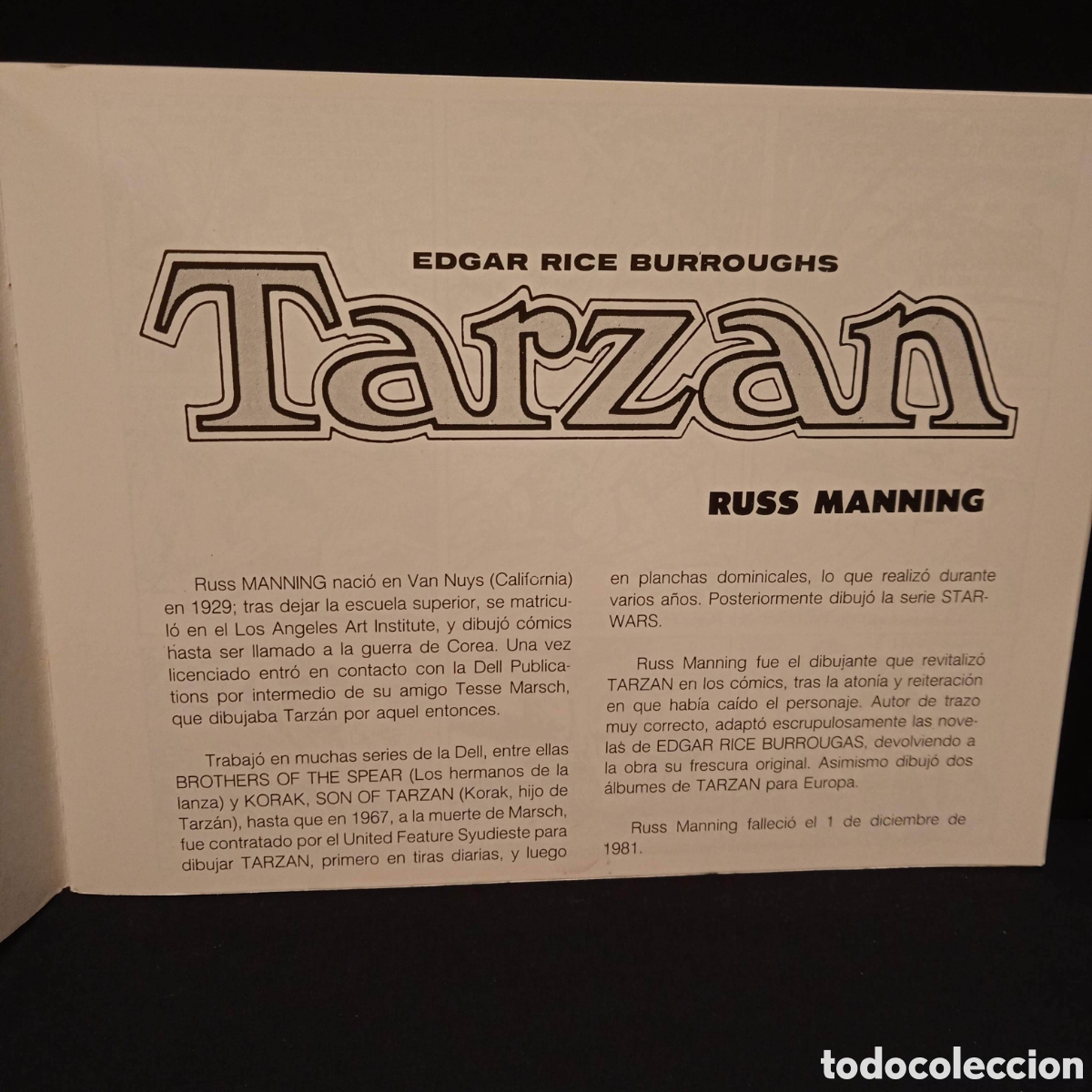 Tebeos: TARZAN DE RUSS MANNING - EDA B. O. (COMPLETA EN 10 N&ordm;S) - Foto 3