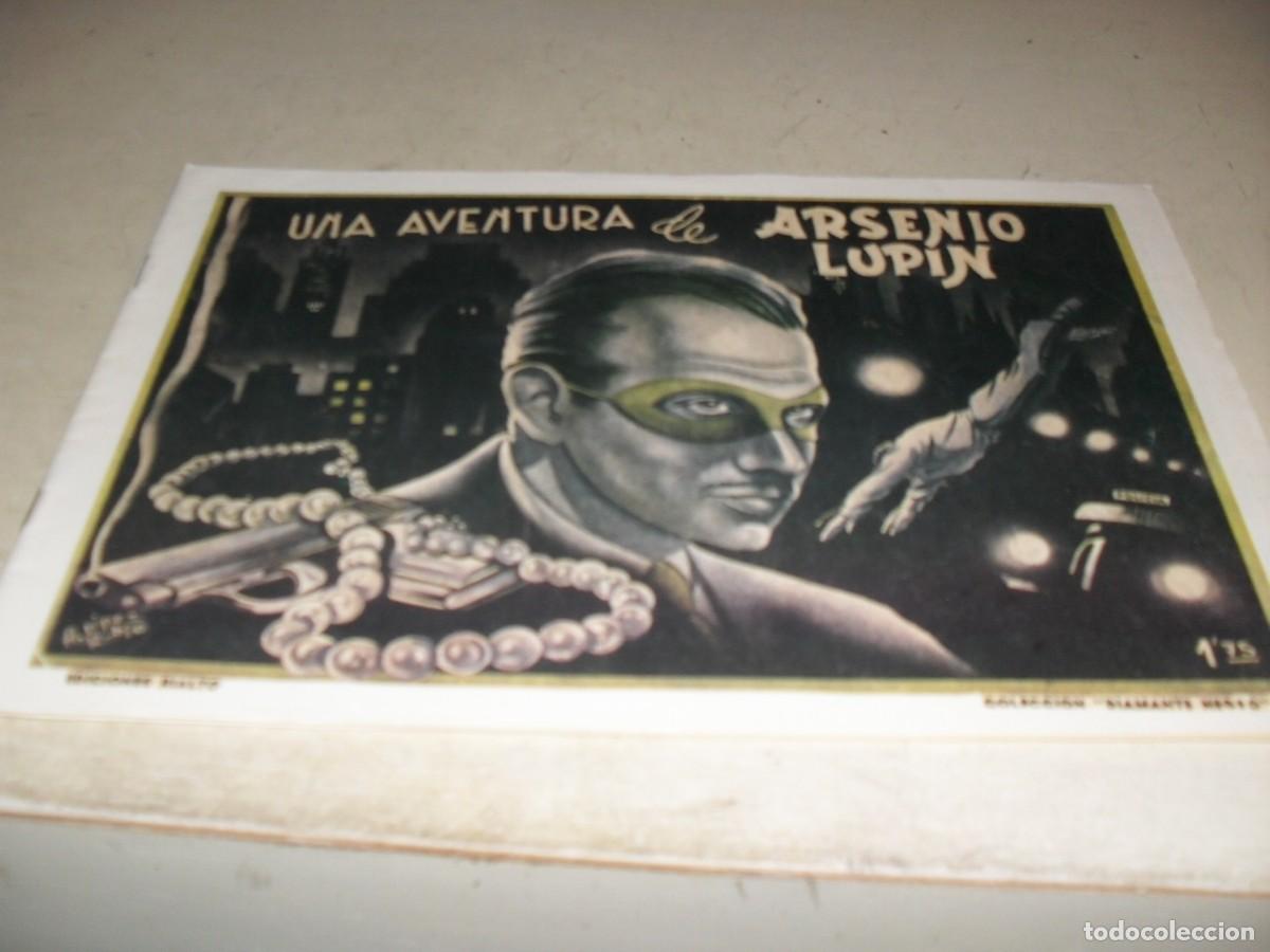 Tebeos: (FACSIMIL)DIAMANTE NEGRO N&ordm; 17 UNA AVENTURA DE ARSENIO LUPIN,(DE 104)-EDICIONES RIALTO,1943