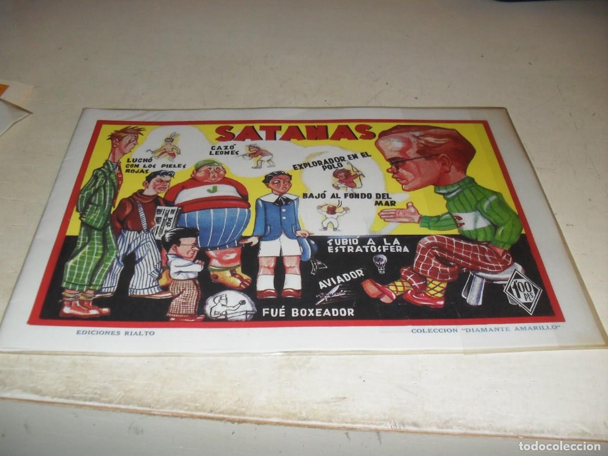Tebeos: (FACSIMIL)DIAMANTE AMARILLO SATANAS N&ordm; 1,EL PRIMERO ,(DE 61).EDICIONES RIALTO,1944