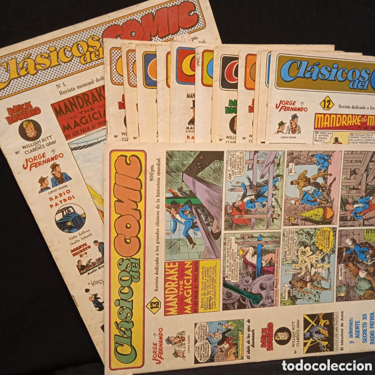 Comics: REVISTA CL&Aacute;SICOS DEL C&Oacute;MIC ED. JOAQU&Iacute;N ESTEVE 13 N&ordm;S 1988-1990