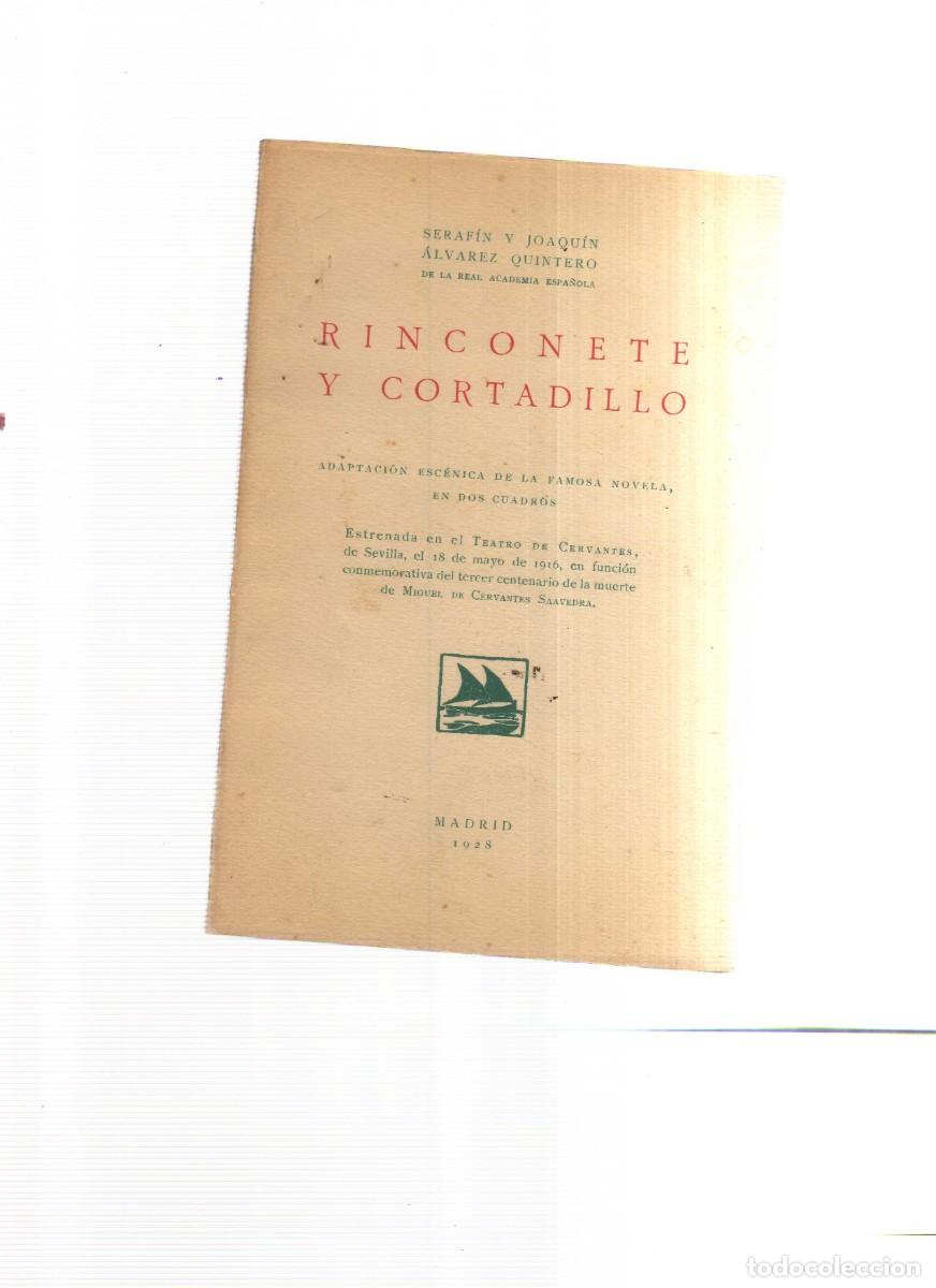 Tebeos: RINCONETE Y CORTADILLO SERAFIN Y JOAQUIN ALVAREZ QUINTERO - Foto 1