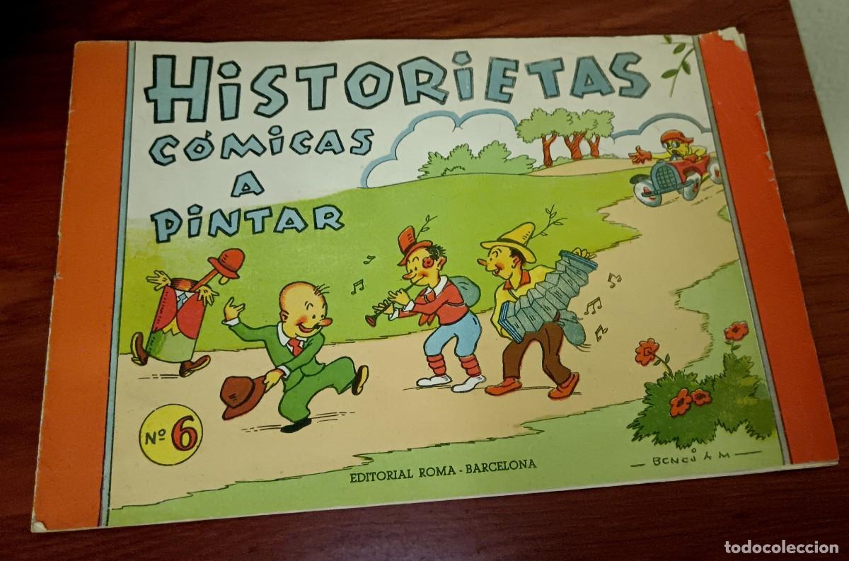 Tebeos: HISTORIETAS C&Oacute;MICAS PARA PINTAR N&ordm; 6 EDITORIAL ROMA 27X18 CM. SIN PINTAR