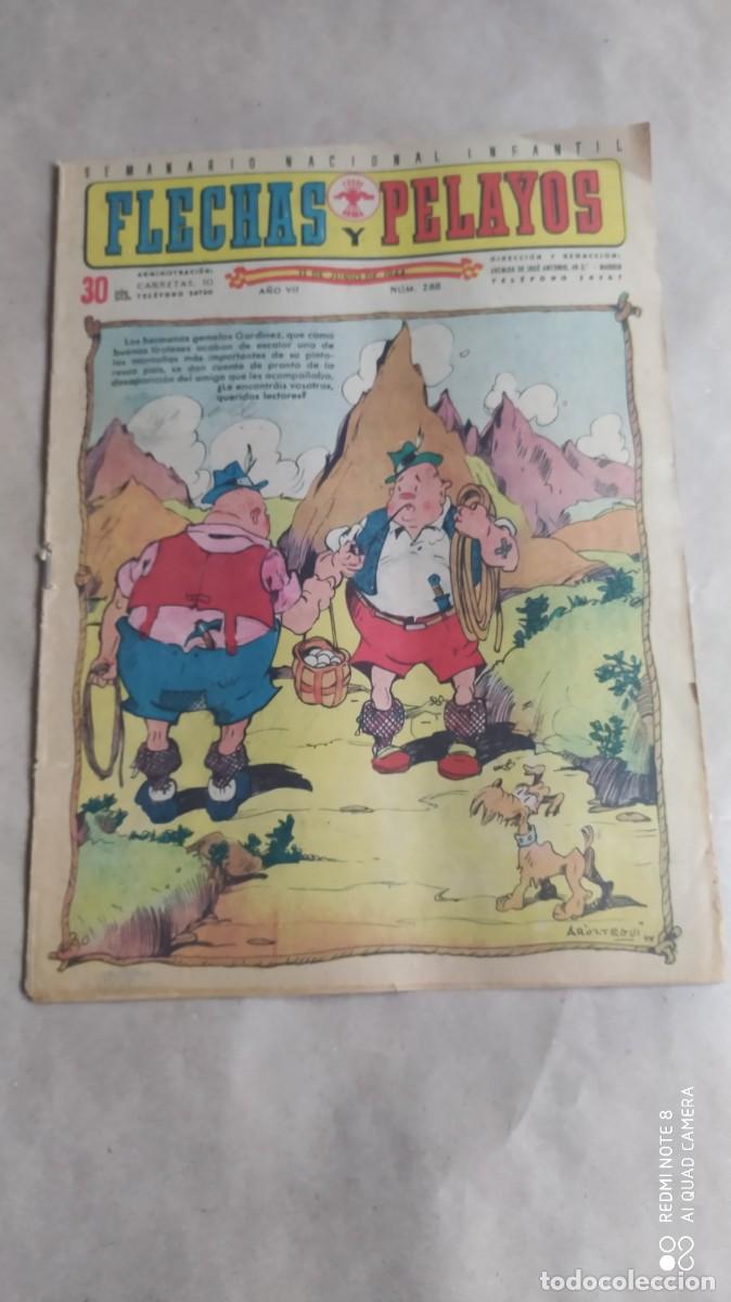 Tebeos: FLECHAS Y PELAYOS 288 JUNIO 1944 CON ATHLETIC DE BILBAO - Foto 1