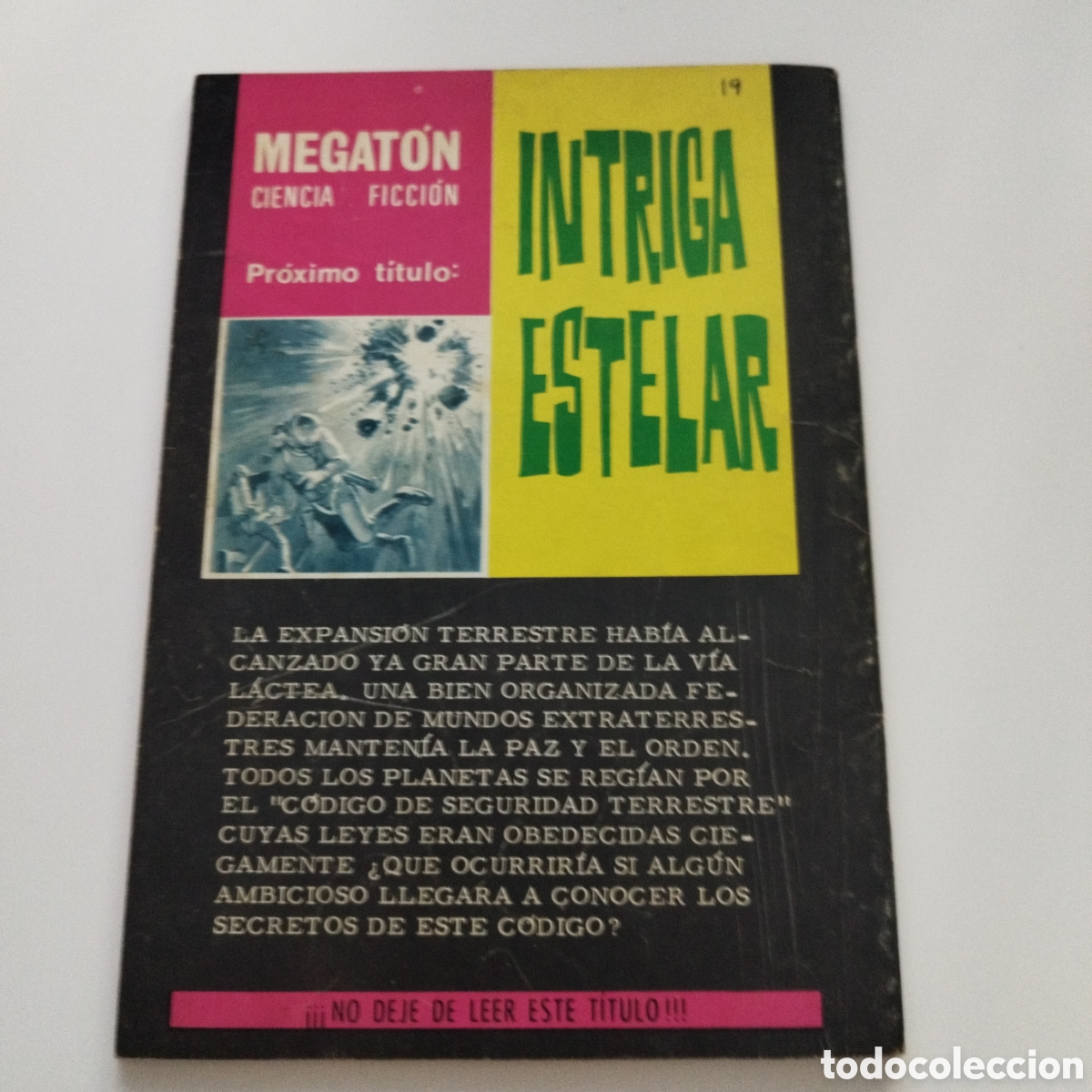 Tebeos: MEGAT&Oacute;N / # 19 / MAREA ESPACIAL / 1966 / ED.FERMA - Foto 3