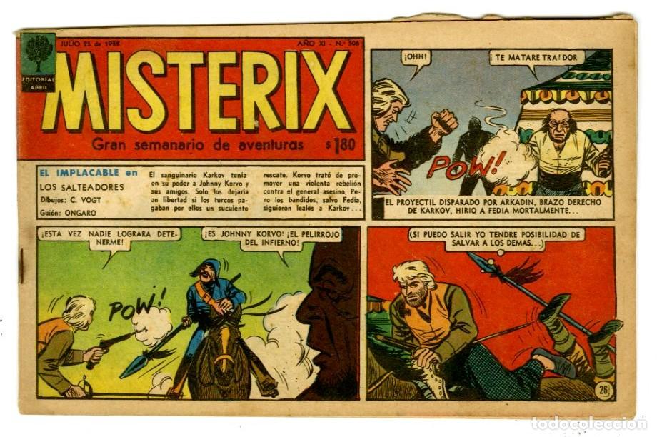 Comics: Revista Misterix 1958 n.506