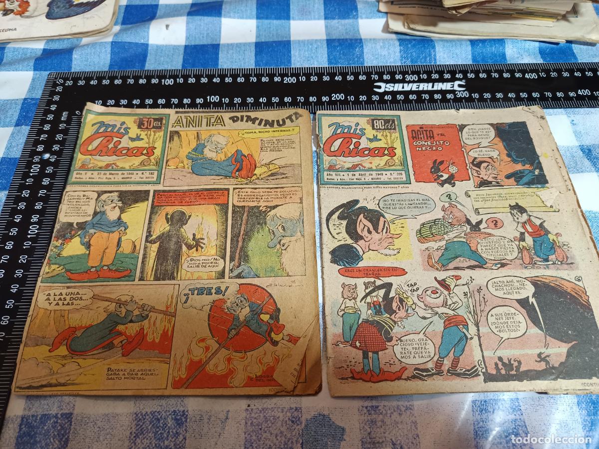 BDs: MIS CHICAS N&ordm; 182 Y 320, SUPLEMENTO INFANTIL DE CHICOS, GILSA 1945-48, ORIGINALES