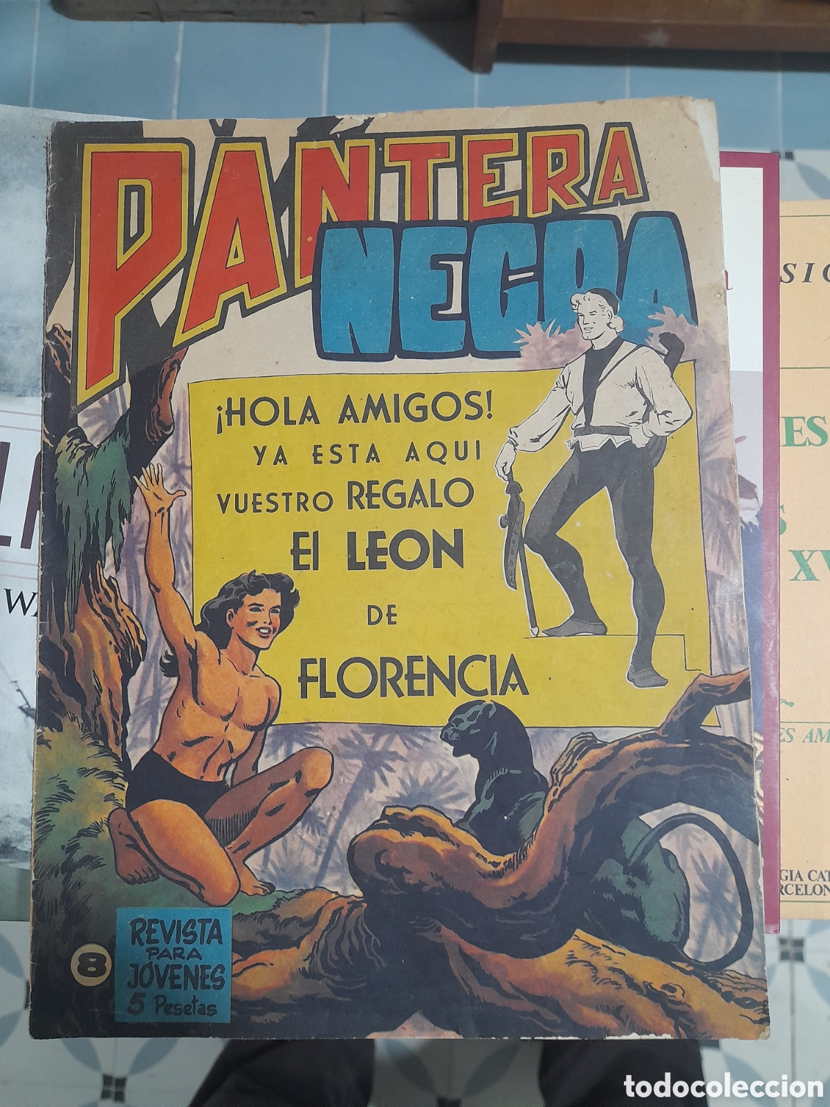 Tebeos: Pantera negra revista para jovenes