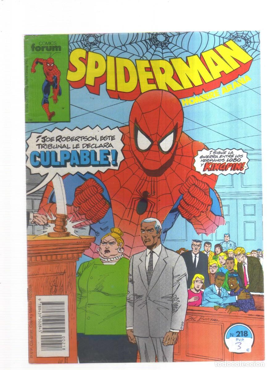 Tebeos: SPIDERMAN EL HOMBRE ARA&Ntilde;A FORUM N,218 - Foto 1