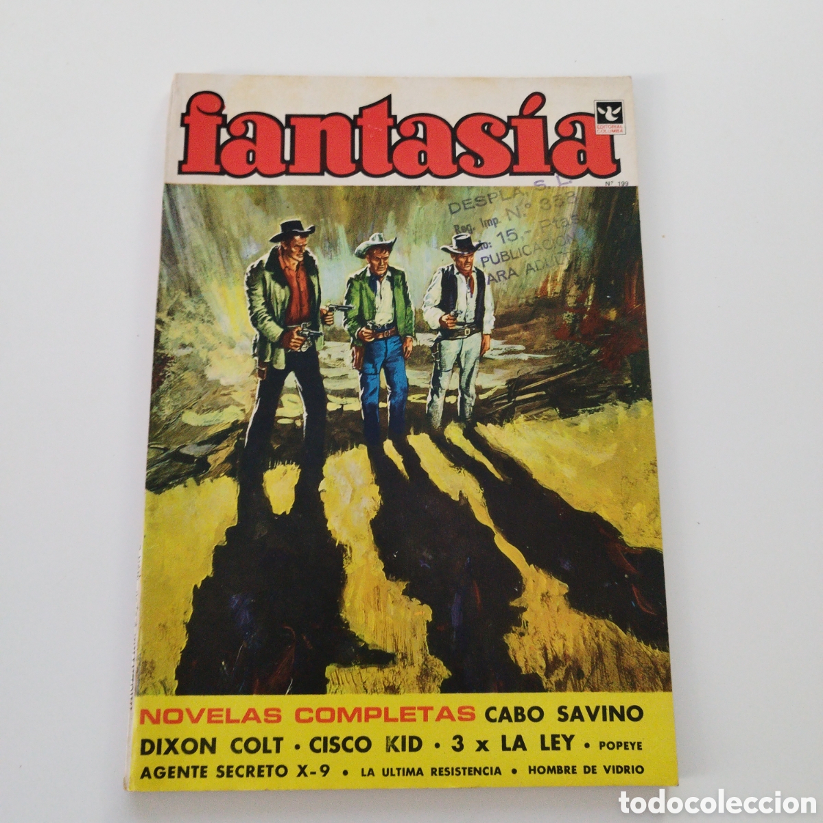 Tebeos: FANTASIA EXTRAORDINARIO / # 199 / EDITORIAL COLUMBA / 1972 /