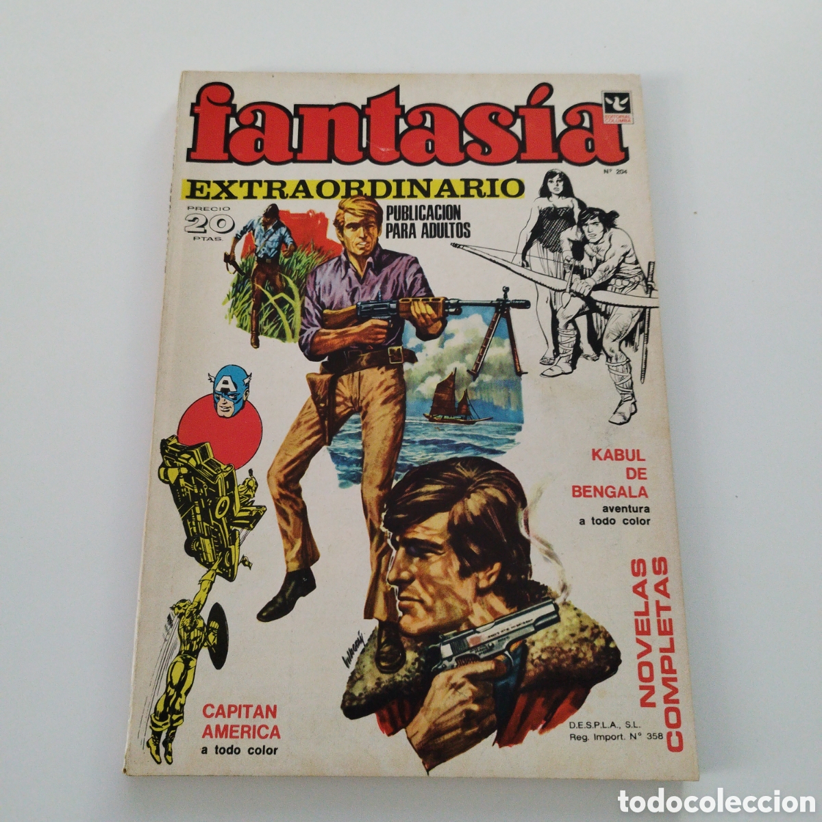 Tebeos: FANTASIA EXTRAORDINARIO / # 204 / EDITORIAL COLUMBA / 1972 /