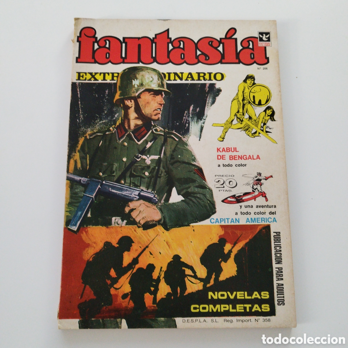 Tebeos: FANTASIA EXTRAORDINARIO / # 206 / EDITORIAL COLUMBA / 1972 /
