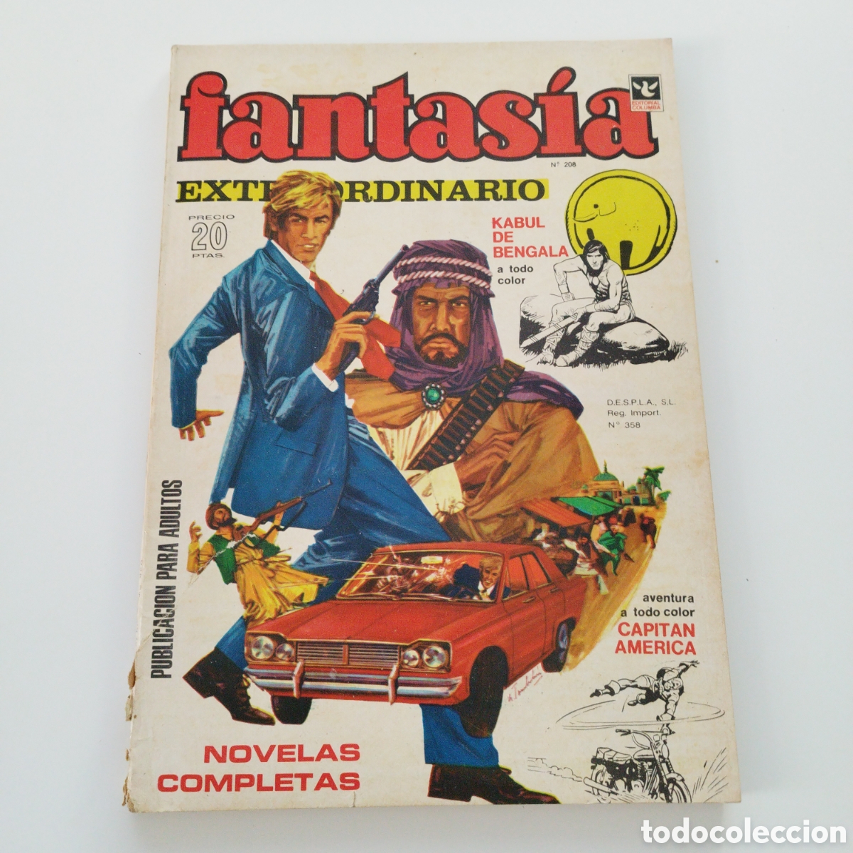 Tebeos: FANTASIA EXTRAORDINARIO / # 208 / EDITORIAL COLUMBA / 1972 /