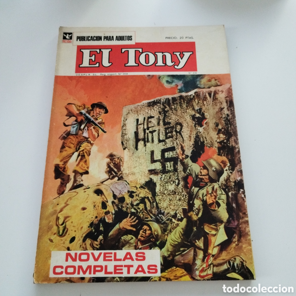 Tebeos: EL TONY / # 316 / EXTRAORDINARIO / EDITORIAL COLUMBA / NOVELAS COMPLETAS