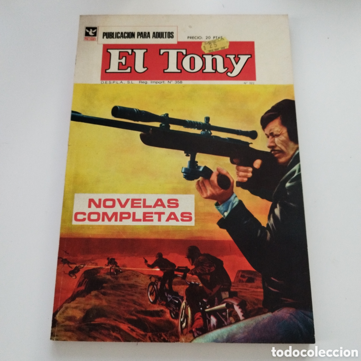 Tebeos: EL TONY / # 322 / EXTRAORDINARIO / EDITORIAL COLUMBA / NOVELAS COMPLETAS