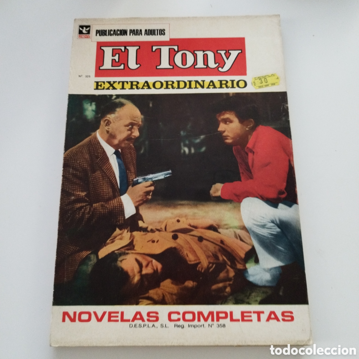 Tebeos: EL TONY / # 325 / EXTRAORDINARIO / EDITORIAL COLUMBA / NOVELAS COMPLETAS