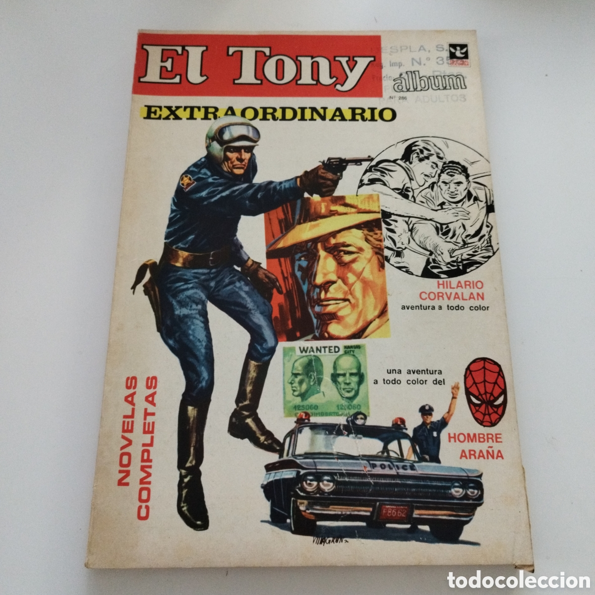 Tebeos: EL TONY / # 286 / EXTRAORDINARIO / EDITORIAL COLUMBA / NOVELAS COMPLETAS