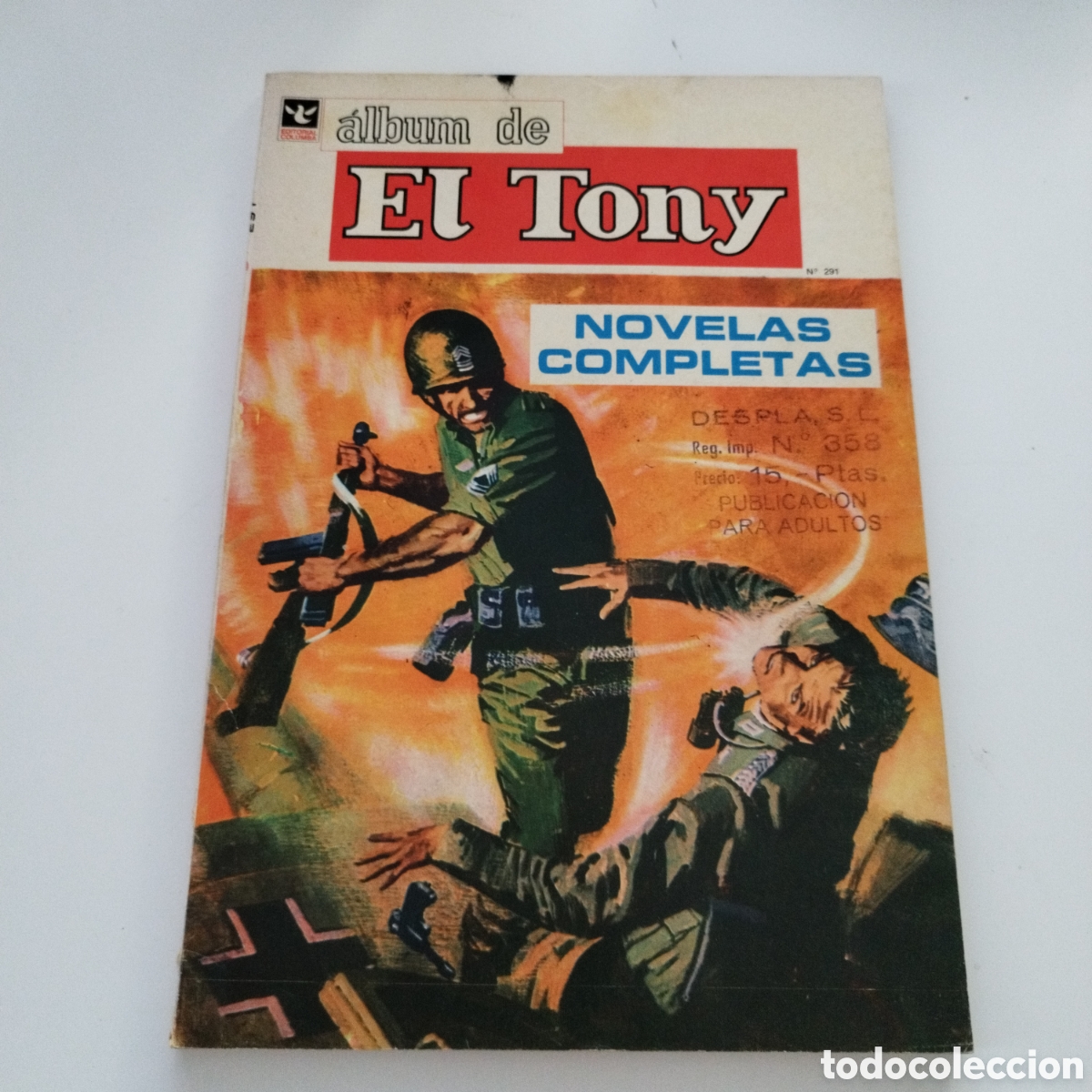Tebeos: EL TONY / # 291 / EXTRAORDINARIO / EDITORIAL COLUMBA / NOVELAS COMPLETAS