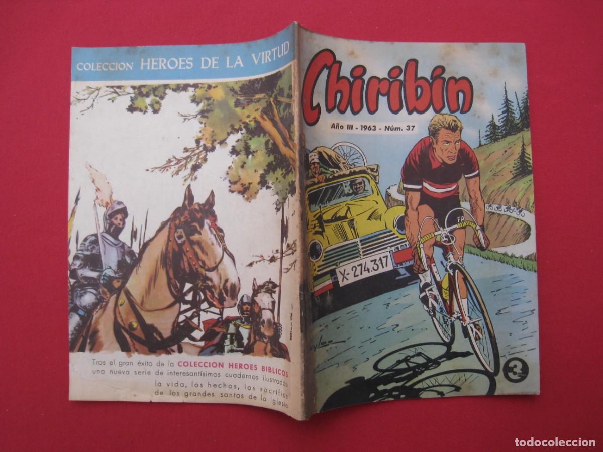 Tebeos: CHIRIBIN - N&ordm; 37 - A&Ntilde;O III - 1963. - Foto 2