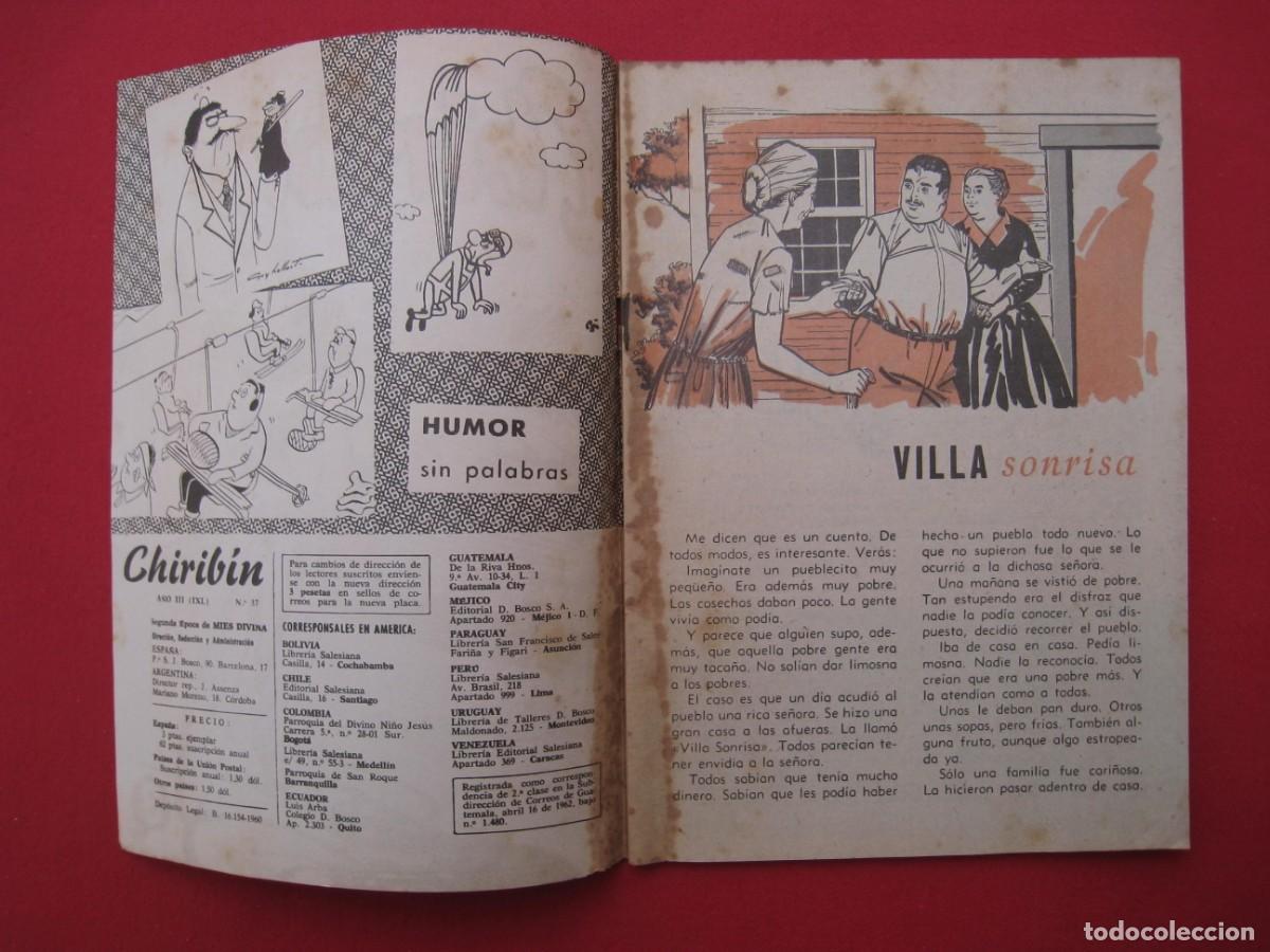 Tebeos: CHIRIBIN - N&ordm; 37 - A&Ntilde;O III - 1963. - Foto 6