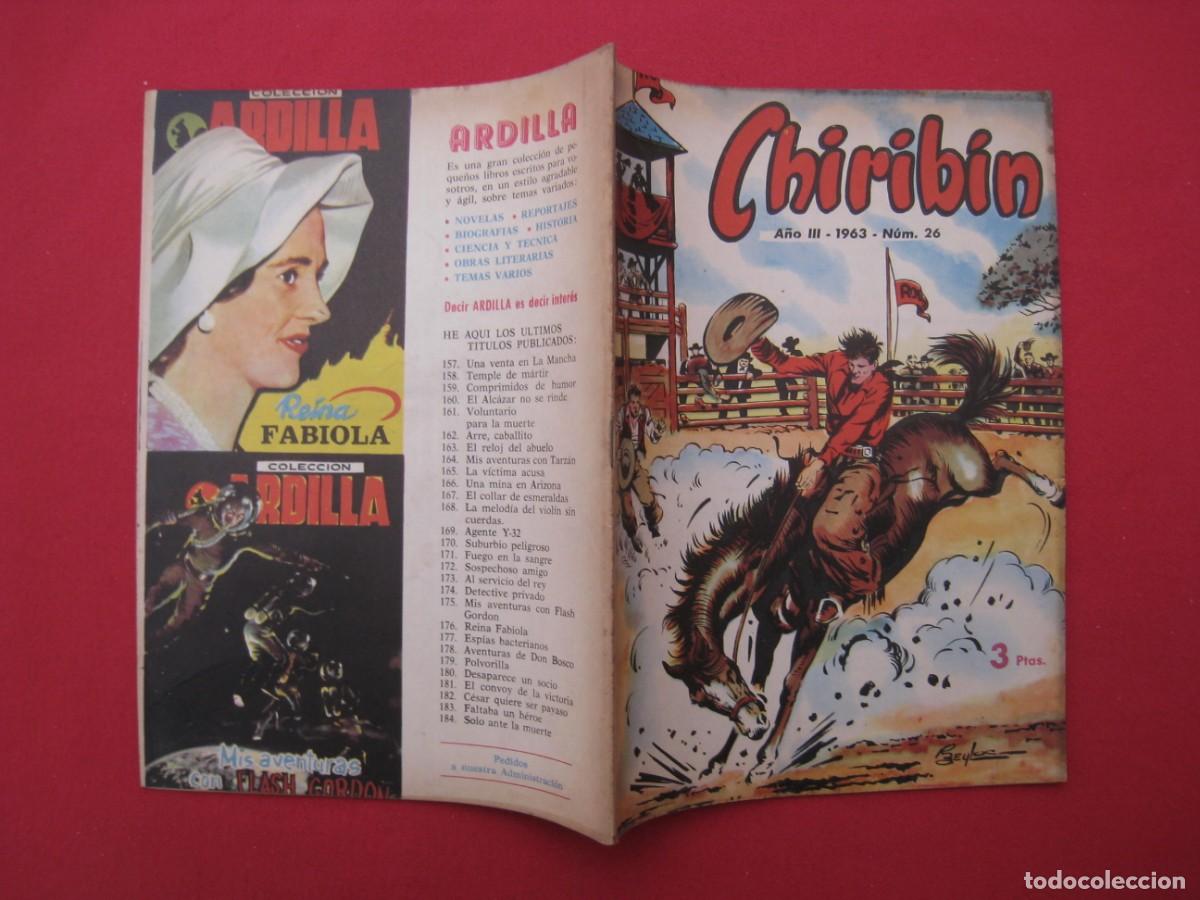 Tebeos: CHIRIBIN - N&ordm; 26 - A&Ntilde;O III - 1963. - Foto 2