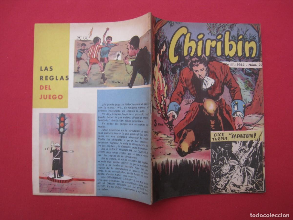 Tebeos: CHIRIBIN - N&ordm; 27 - A&Ntilde;O III - 1963. - Foto 2